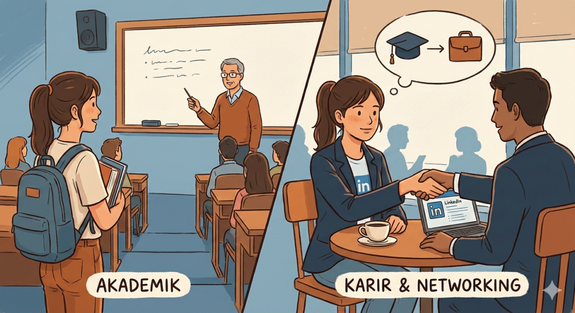 Bingung mau kerja apa setelah lulus? Simak strategi membangun karir sejak kuliah melalui organisasi, magang, dan personal branding agar siap kerja sebelum wisuda.